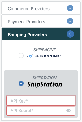 Select Shipping Provider