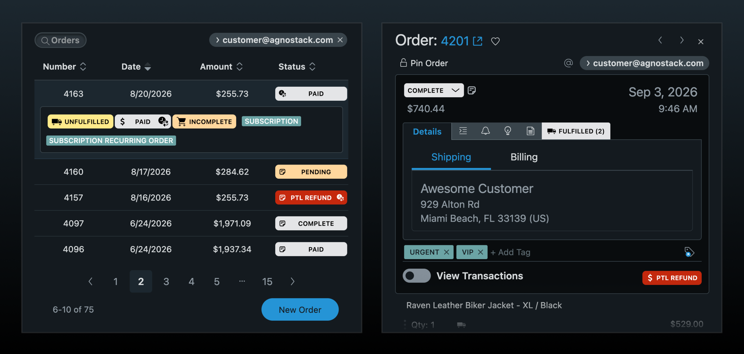 agnoStack Darkmode