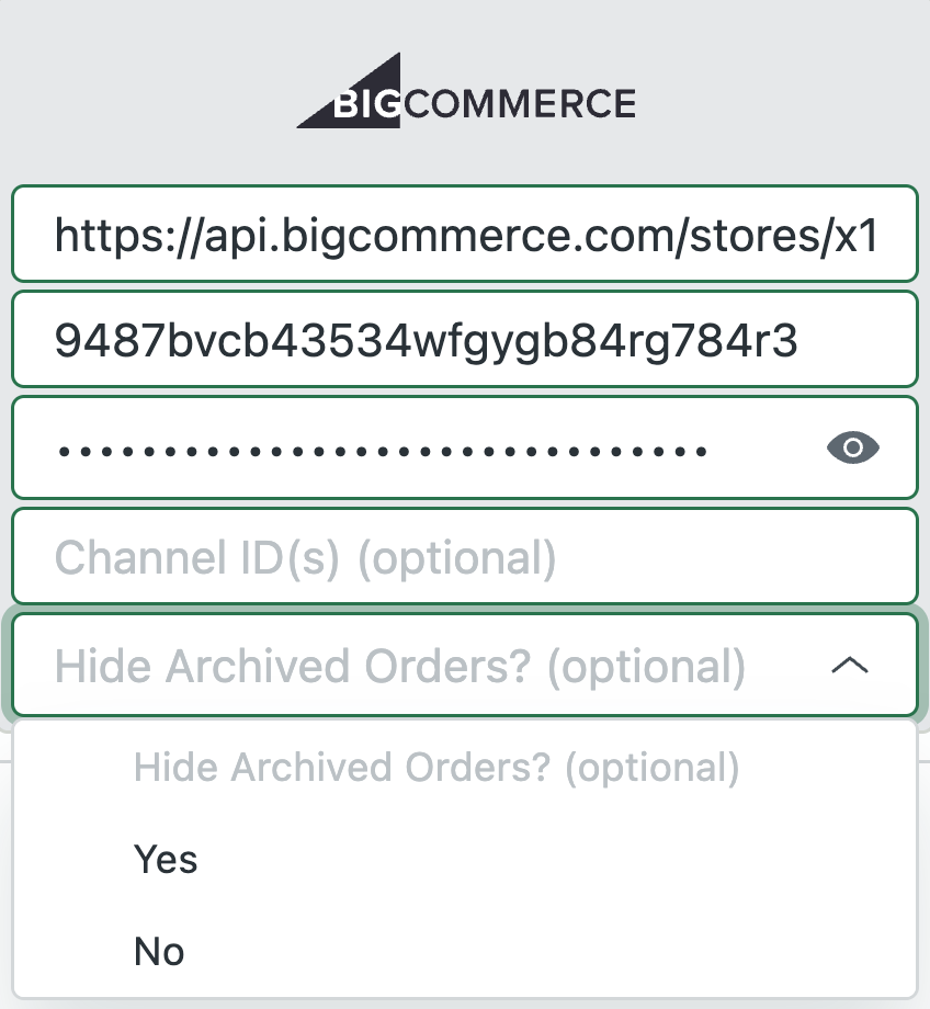 BigCommerce - Hide Archived Orders