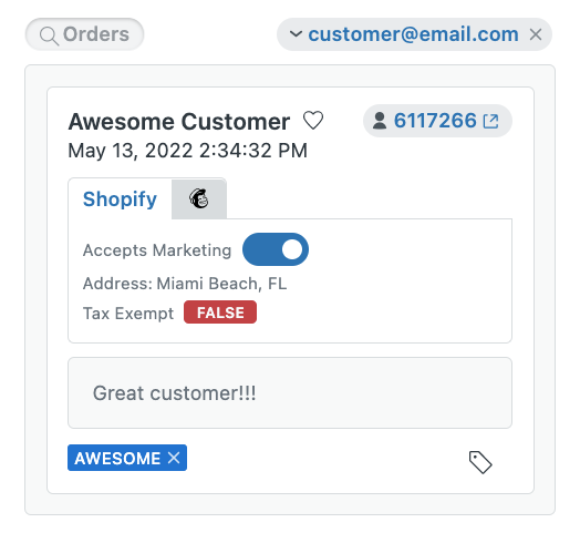 Enahnced Customer Insights - Shopify