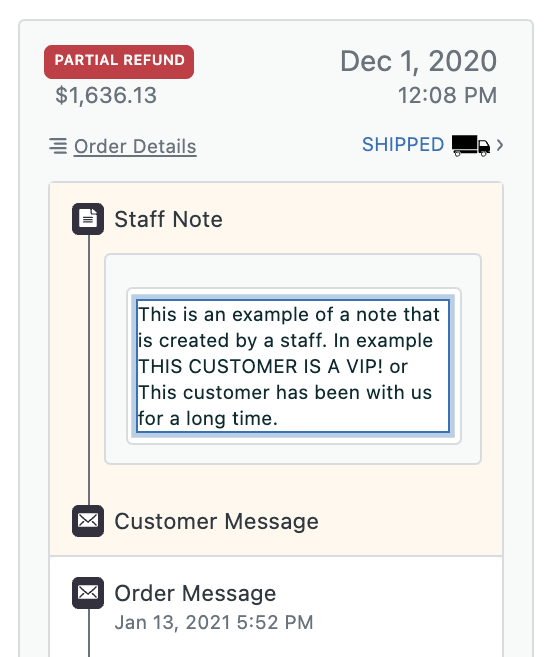 Editable Order & Customer Notes