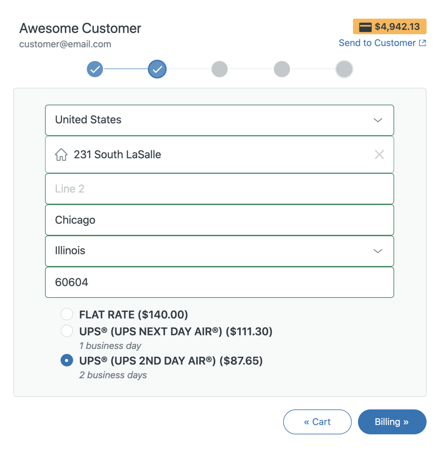 International Shipping Address