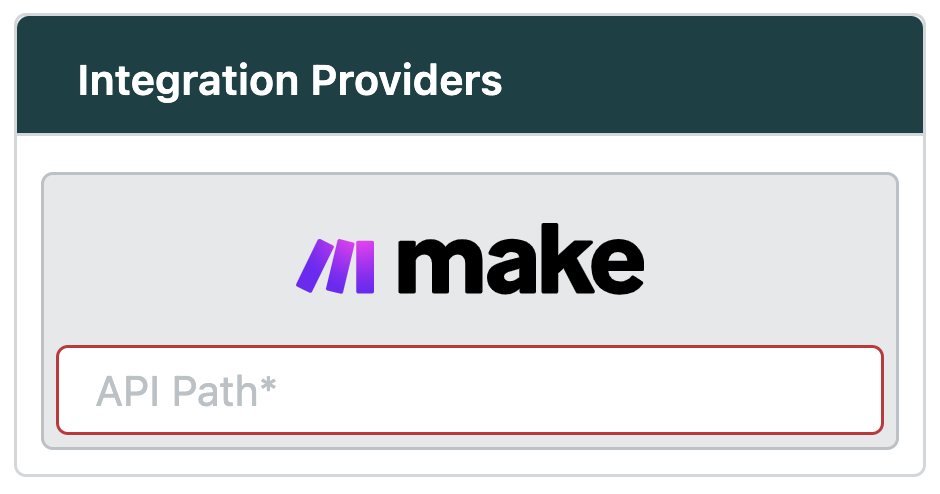 Make.com Integration Provider: Configuration