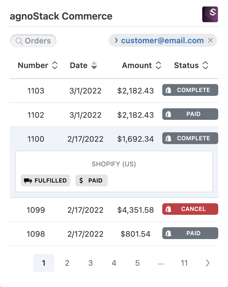 Orders List - Multi-Config Enhanced