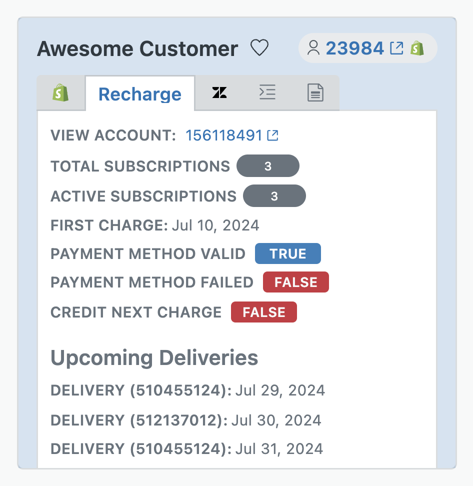 Recharge - Customer Insights