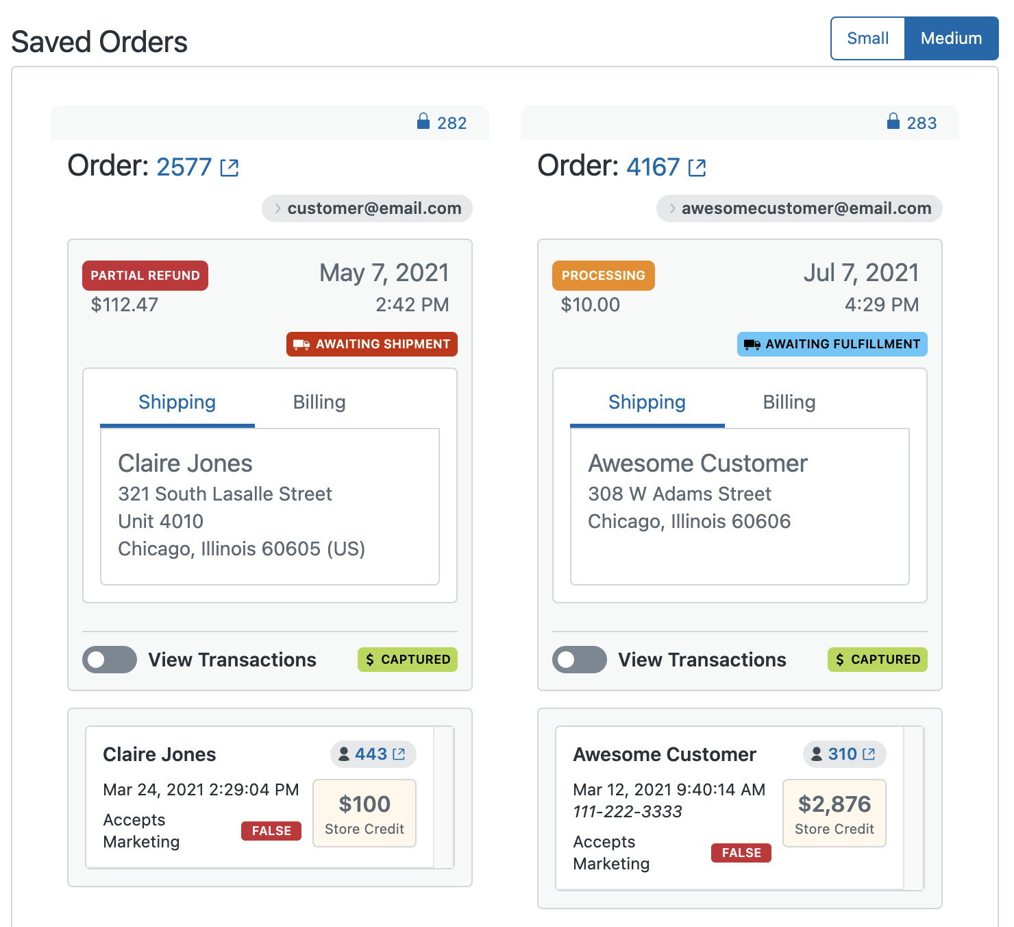 Orders Watchlist - Medium