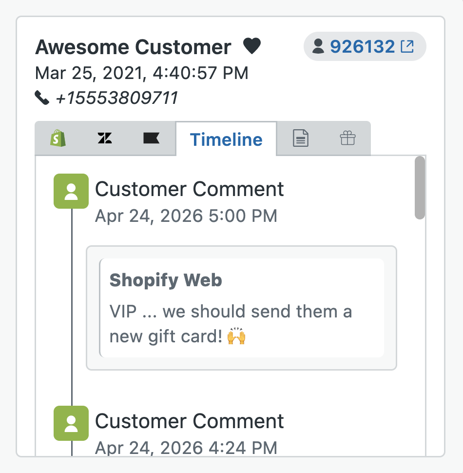 Shopify Customer Notes