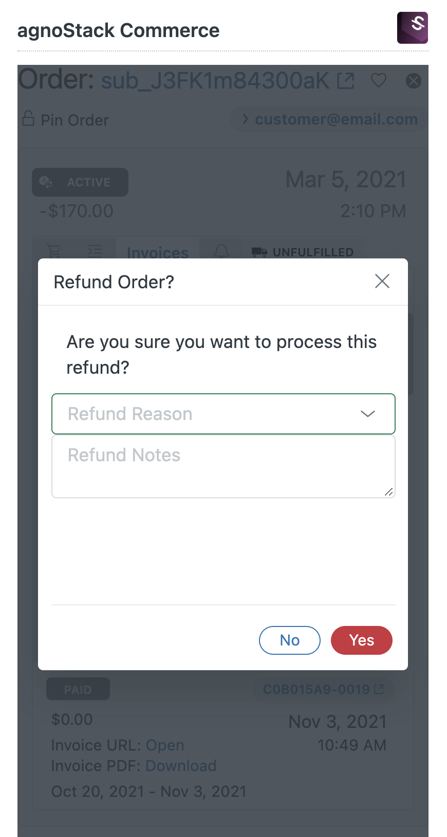 Stripe Commerce Premium - Refunds