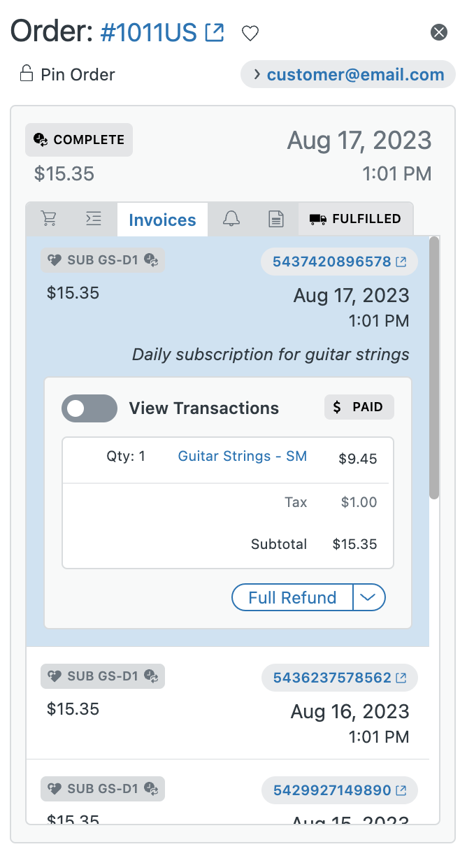 Stay Ai Subscription Orders