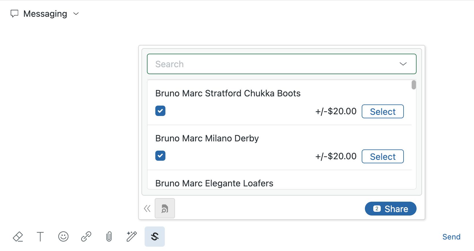 Zendesk Conversations - Share Products