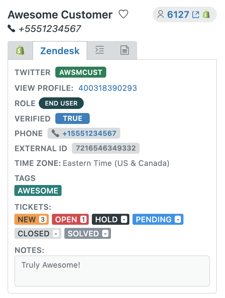 Zendesk Enhanced Customer Data