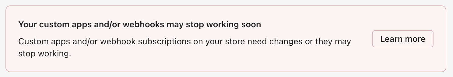 Your custom apps and/or webhooks may stop working soon